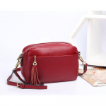 Niche Dizaino Moteri&scaron;ka Rankinė Karvės Oda Nauja Peties Crossbody Odinė Moteri&scaron;ka Kvadratinė Rankinė Rankinė Mink&scaron;ta Oda 100 Paprasta bordinė