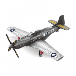 WG4006 Antrojo pasaulinio karo karinis 1/26 P51 Mustang lėktuvas statybiniai kaladėlės &Scaron;iaurės Amerikos oro pajėgų reaktyvinis lėktuvas žaislai vaikams suaugusiųjų dovana