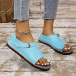 Moteri&scaron;ki sandalai, 2025 m. Nauji ploni, retro atviri pir&scaron;tai, dizainerio firmos laisvalaikio suknelė Paplūdimio moteri&scaron;kos didelio dydžio 35&ndash;43 basutės 35