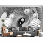 Dydis Modernūs 3d Erdvės Tapetai Sfera Erdvės Sūkurys Sieninis Pie&scaron;inys Miegamasis Svetainė TV Fonas Sieninis Pie&scaron;inys 200 cm(W) x 140 cm(H)