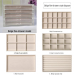 Daugiasienis papuo&scaron;alų dėžutė auskarams ir smulkiems daiktams - Namų saugojimas ir organizavimas