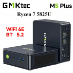 GMKtec M5 Plus Ryzen 7 5825U Mini PC Win11 Pro Dviguba DDR4 NVMe M.2 SSD WiFi6E BT5.2 Trys ekranai Stalinis Ofiso Žaidimų Kompiuteris 16G RAM 1TB SSD