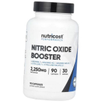 Azoto oksido stiprintuvas, Nitric Oxide Booster, Nutricost 90 kapsulių (27647025) 90caps
