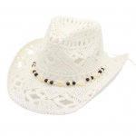 &Scaron;iaudinė kauboji&scaron;ka skrybėlė vyrams moterims vakarieti&scaron;ka kaubojės skrybėlė su formuojamu kra&scaron;tu, pintas kiaurara&scaron;tis, paplūdimio pakrantės saulės skrybėlė chaki