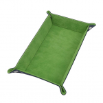 Kauliukų ridenimo padėklas Pu odinis sulankstomas kauliukų dėklas Keičiamas raktų piniginės monetų dėžutės dėklas