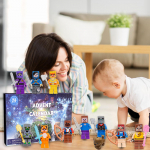 2023 m. Kalėdų kalendoriaus žaislas &ndash; 24 dienų atgalinio skaičiavimo kalendorius, rinkinį sudaro 24 personažai, staigmenos dovanos vaikams ir gerbėjams One Size