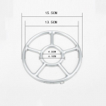Neslystantis dujinės viryklės pagalbinis mažo puodo laikiklis 1pc sidabras