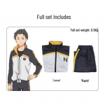 Re:Zero Natsuki Subaru Cosplay Džemperio Rinkinys S