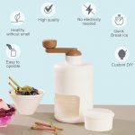 LMETJMA skutamojo ledo ma&scaron;ina sniego kūgio ma&scaron;ina, ne&scaron;iojama ledo smulkintuvas Ledo skutimosi ma&scaron;ina &bdquo;Ice Slushy Maker Machine Cup JT60&ldquo;