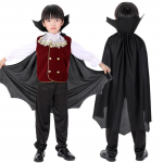 Helovino vaiki&scaron;kas kostiumas Siaubas Vampyras Tamsus Vampyro Princas Sceninis kostiumas 160cm