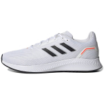 Adidas Run Falcon 2.0 Balti Juodi Vyri&scaron;ki Sportbačiai Debesėlio Baltumo Pagrindinės Juodos Spalvos Saulės Raudonumo G58098 41⅓ white