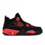 Air Jordan 4 Retro GS Red Thunder Vaikų Sportbačiai Juodi Daugiaspalviai Purpuriniai 408452-016 35.5