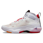 Air Jordan 37 PF Hare vyri&scaron;ki sportbačiai balti, tikroji raudona &scaron;viesiai sidabrinė DD6959-160 44