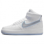 Nike Air Force 1 High Dare To Fly Moteri&scaron;ki kedai Balti Metaliniai-Sidabriniai FB1865-101 36.5