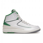 Air Jordan 2 Retro Lucky Green Vyri&scaron;ki sportbačiai Balti Sail &Scaron;viesiai plieno pilki DR8884-103 40.5