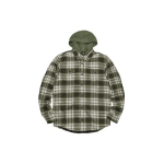 Nike SB Flanelinis Ratinis Spalvų Bloko Striukė su Gobtuvu Vyri&scaron;ka Vir&scaron;utinė Apranga Alyvuogių Žalia CK5318-222 S