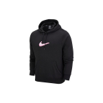 Nike SB su vilnos pamu&scaron;alu riedlenčių megztinis su gobtuvu, ilgomis rankovėmis, vyri&scaron;ki vir&scaron;utiniai drabužiai, juodas DM6479-010 M