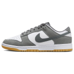 Nike Dunk Low Dūminės Pilkos su Guma Unisex Sportbačiai Balti &Scaron;viesiai Geležies Rūdos Guma &Scaron;viesiai Ruda FV0389-100 38.5 gray