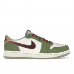 Air Jordan 1 Retro Low OG Drakono Metų Unisex Sportbačiai Žali Sail Cedar FN3727-100 47.5