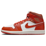 Air Jordan 1 Mid Cosmic Clay Moteri&scaron;ki sportbačiai Oranžinis Summit-Baltas Gintaro-Rudas BQ6472-108 38.5