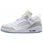 Air Jordan Spizike Low Balti Neutralūs Pilki Vyri&scaron;ki Sportbačiai Metalinis Sidabrinis Vos Mėlynas FQ1759-103 47.5 white