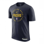 Nike Dri-Fit NBA Indiana Pacers Patogūs Kvėpuojantys Lengvi Drėgmę Sugeriantys Trumpomis Rankovėmis Mar&scaron;kinėliai Vyri&scaron;ki Vir&scaron;utiniai Drabužiai Tamsiai Mėlyni HF1423-419 L
