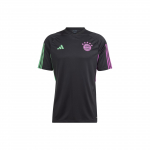 Adidas Fc Bayern Tiro 23 Treniruočių mar&scaron;kinėliai Spalvų blokas V formos i&scaron;kirptė Trumpomis rankovėmis Futbolo mar&scaron;kinėliai Vyri&scaron;ki vir&scaron;utiniai drabužiai Juoda IB1521 XL
