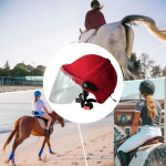 Jodinėjimo &scaron;almas Equestrinė skrybėlė Reguliuojamas Dekoratyvus Vyrams Moterims Įranga Lauko Sportas Lengvas With White Mirror gray