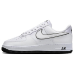 Nike Air Force 1 '07 Low Balti Juodo Kontūro Swoosh Sportbačiai DV0788-103 42.5 white