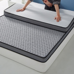 Tailando natūralaus latekso čiužinio vir&scaron;us - Viengulis, mink&scaron;tas, sulankstomas tatami kilimėlis bendrabučiams ir namams 0.9x2m-6cm Thick gray