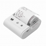 Ne&scaron;iojamas mini terminis čekių spausdintuvas USB BT jungtimi 2 coliai 57 mm belaidis spausdintuvas didelio greičio su 1 popieriaus ritinėliu balta