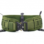 Taktinis kovos diržų rinkinys Airsoft Molle diržas plonas karo diržas, medžioklė karinis vasaros žiemos universalus Molle diržų žurnalų sistema žalia