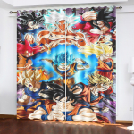 Dragon Ball Anime Užuolaidos Svetainei Miegamajam Blackout Užuolaidos 1 vnt Namų Dekoras Perforuotos Apsaugančios nuo Dulkių 100x140cm&Grommet Top