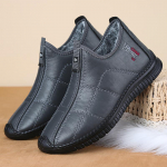 Didelio dydžio 48 Vyri&scaron;ki žieminiai su vilna pamu&scaron;alu, pastorinti odiniai ir medvilniniai batai, užslidinami &scaron;ilti loaferiai 48 pilka