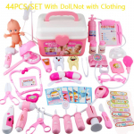 Medicininis žaislas vaikams Gydytojas apsimetinėja vaidmenų žaidimo rinkinys 44 vnt., imitacinis odontologo dėžutė, mergaičių mokomasis žaidimas, žaislai vaikams, stetoskopas CHINA