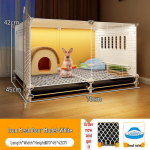 Didelis triu&scaron;ių narvas su įmontuotu tualetu namams - Tinka jūrų kiaulytėms ir dekoratyviniams augintiniams