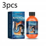 Kanalizacijos valiklis virtuvės kriaulei, vonios vamzdžiui, kam&scaron;čių &scaron;alinimo priemonė, 100 ml greitai veikiantis kanalizacijos atkim&scaron;imo skystis, plaukų, riebalų, kietojo vandens nuosėdų &scaron;alinimas 300ml boxed
