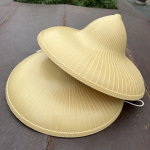 Neper&scaron;lampama &scaron;iaudinė skrybėlė, unisex: Visasezoninė apsauga nuo saulės ir lietaus su plačiu kra&scaron;teliu lauko drabužiams Diameter 48 cm beige