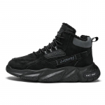 Vyri&scaron;ki nauji stambūs batai sportbačiai žieminiai auk&scaron;ti batai vyri&scaron;ki geros kokybės sniego pūkuoti &scaron;ilti sportbačiai vyri&scaron;ki madingi, patogūs suvarstyti 44 juoda