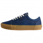 Vans Skate Old Skool Džinsiniai Patogūs Kasdieniai Skate Batai Unisex Krosiniai Batai Mėlyni Rudi VN000EDNBJB 42