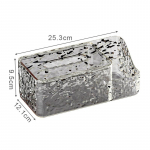 Svetainės stalinis servetėlių dėklas Vandens ra&scaron;to skaidraus plastiko servetėlių laikymo dėžutė Daugiafunkcis nuotolinio valdymo pulto laikiklis Servetėlių dėžutė