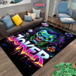 3D spausdintas Džokerio kilimas miegamajam, svetainei, vaikų kambariui, prie&scaron;kambario durims, neslystantis, patvarus kilimas, Mashion skalbiamas kilimėlis, dovana 60*90cm