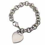 Naudotas TIFFANY&Co. Apyrankė &bdquo;Grįžimas į &scaron;irdį&ldquo; su pakabuku Sidabras 925 34,6g Sidabru dengta