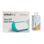 Machine de d&eacute;coupe Cricut Joy + vinyle permanent dor&eacute; 304,8 x 13,9 cm mėlyna