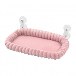 Katės lango sūpynės tvirtos katės hamakas su siurbtukais palangė sulankstoma katės gultas su plaunamu pliu&scaron;iniu čiužiniu didelėms katėms