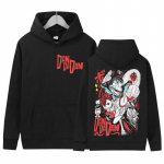 Japoni&scaron;ki Anime Dandadan Okarun Dan Da Dan Prekės su gobtuvu Vyrams Moterims Drabužiai Harajuku Stiliaus Megztinis Y2K Hip Hop Dydeli Megztiniai su gobtuvu S gray