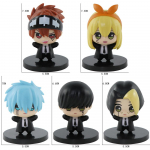 Anime Mash Burnedead figūrėlė Magija ir raumenys Lemon Irvine Kardo karūna Figūrėlė Dot Barrett veiksmo figūrėlė Mini PVC modeliai Dovanos 6-8CM