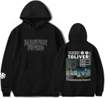 Don Toliver Tour Džemperis su gobtuvu Mada Vyrams Moterims Gobtuvai Spausdinimas Streetwear Harajuku Laisvalaikio Unisex Puloveris S juoda