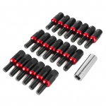 20 vnt. ratų varžtai M14x1,5mm Aliuminio lydinio sutvirtintas sriegiuotas strypas Tinka 718 Boxster (982) 911 CarreraJuodas juoda