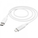 C&acirc;ble USB - Hama - 00201598 - 1 m - USB 2.0 - USB C vers Lightning - Blanc